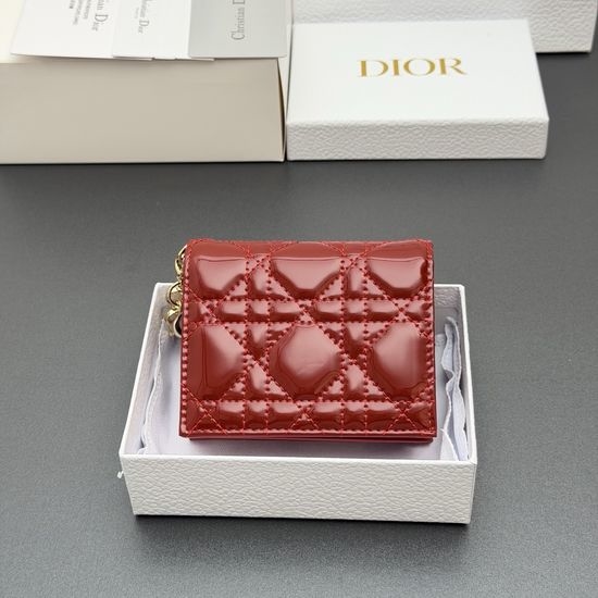 Christian Dior CD Mini Lady Gardenia Wallet S0178