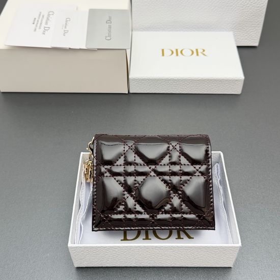 Christian Dior CD Mini Lady Gardenia Wallet S0178