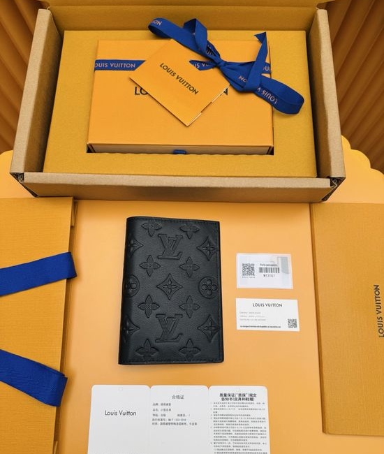 Louis Vuitton LV Monogram Shadow Passport Cover M13187