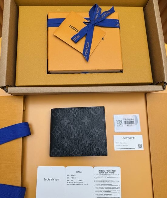 Louis Vuitton LV Monogram Eclipse Short Wallet M62545