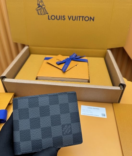 Louis Vuitton LV Coated Canvas Wallet N64002