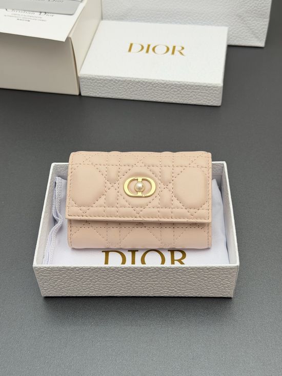 Christian Dior Jolie Glycine Lambskin Wallet S3102