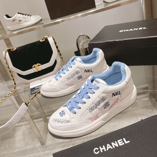 Chanel Lightweight Embroidered Sneakers Soft Casual