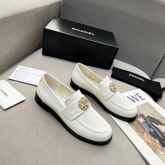 Chanel Retro Leather Loafers Classic Comfortable Casual Business Footwear