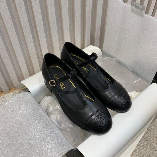 Chanel Vintage Style Leather Mary Jane Shoes Comfortable