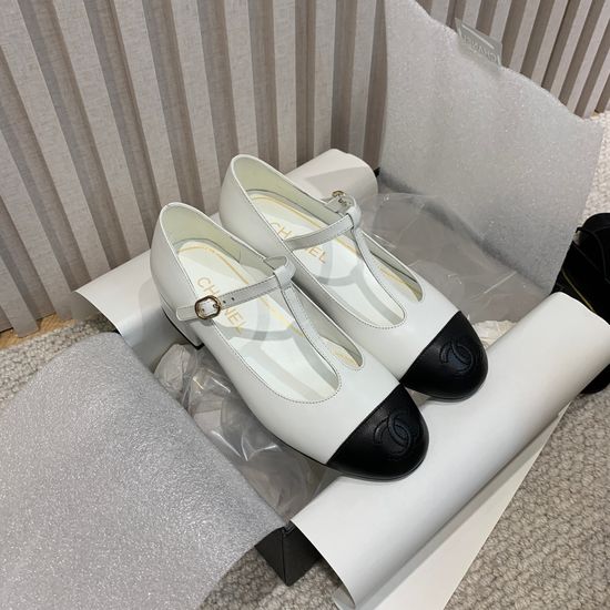 Chanel Vintage Style Leather Mary Jane Shoes Comfortable