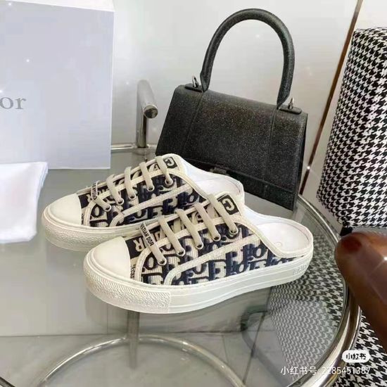 Christian Dior Embroidered Casual Shoes with Non-slip Durable Sole