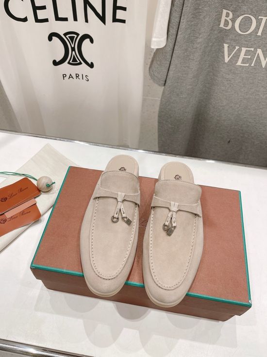 Loro Piana Classic Suede Loafers Comfortable Durable Daily Casual Shoes