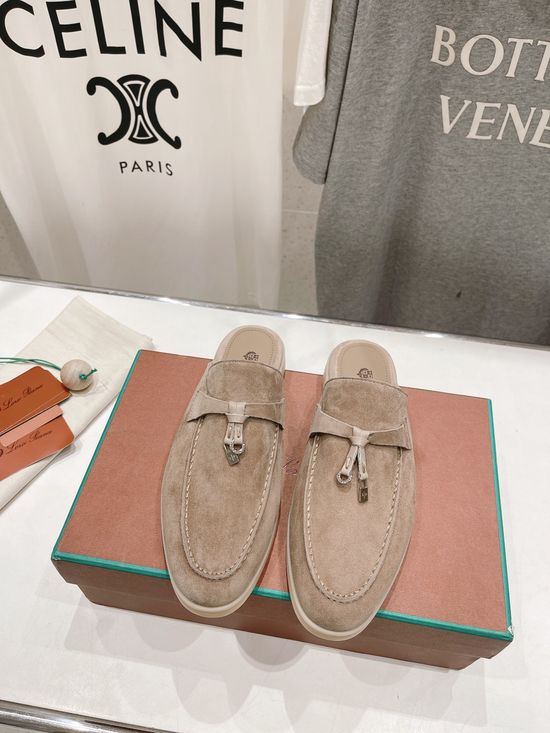 Loro Piana Classic Suede Loafers Comfortable Durable Daily Casual Shoes