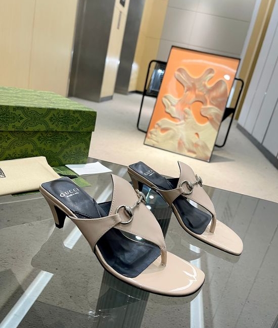 Gucci Velvet Bow High Heel Slide Sandals Premium Leather Sole