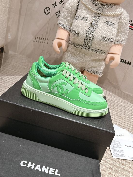 Chanel Classic Black And White Casual Skate Shoes