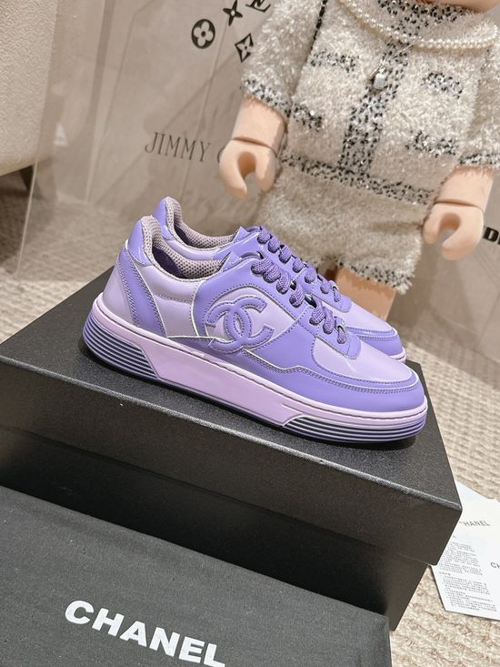 Chanel Classic Black And White Casual Skate Shoes