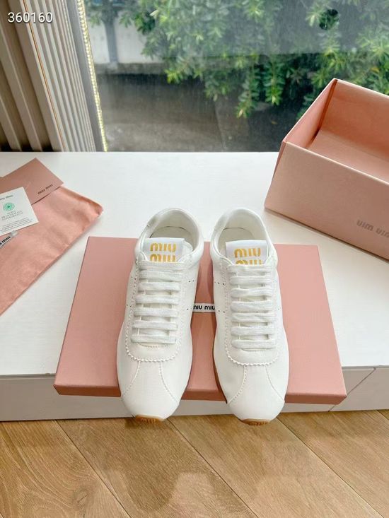 Miu Miu Vintage Suede Casual Flat Fashion Sneakers