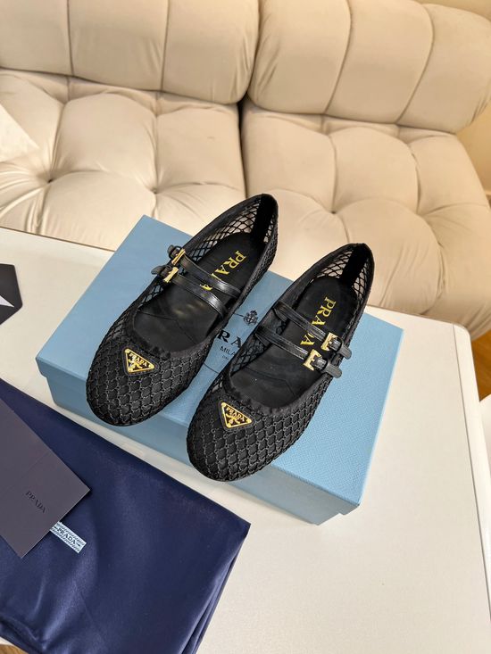 Prada Classic Quilted Leather Loafers with Buckle Accent
