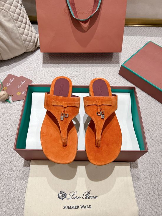 Loro Piana Cashmere Upper Soft Lined Comfortable Slide Sandals