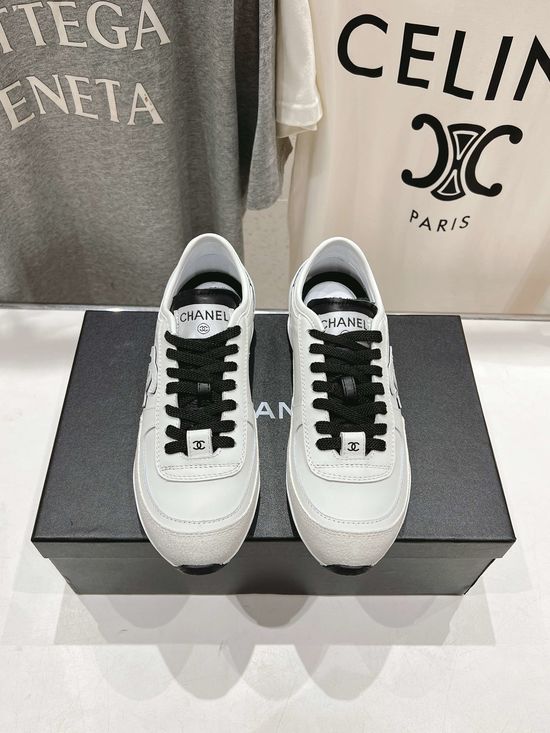 Chanel Classic Contrast Casual Sneakers Lightweight Comfortable Versatile Daily Footwear