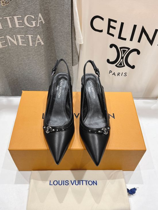 Louis Vuitton Elegant Genuine Leather Mary Jane Flats Premium Sole