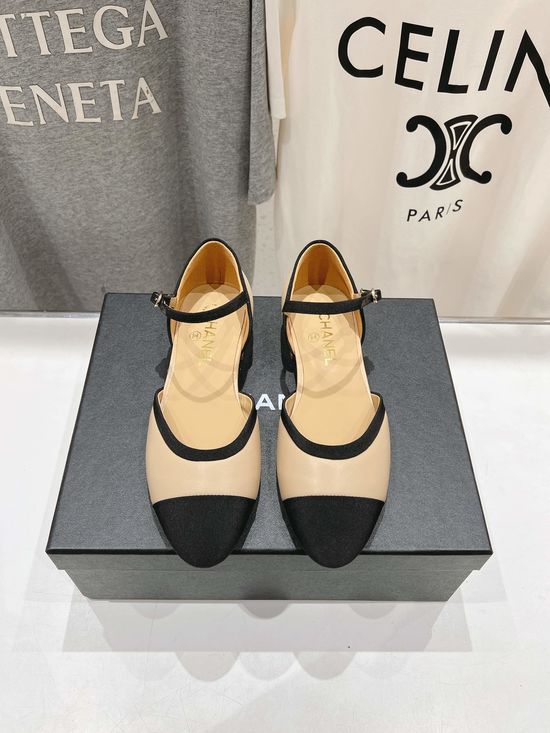 Chanel Classic Round Toe Mary Jane Sandals