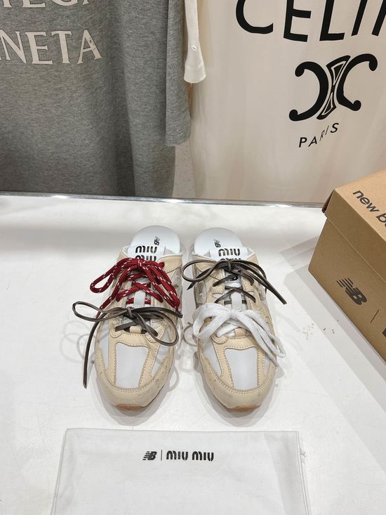 Miu Miu Vintage Distressed Chunky Casual Sneakers