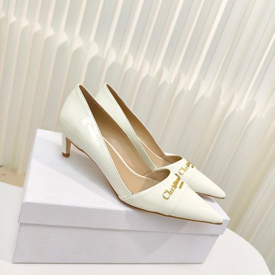 Christian Dior Classic Pointed Toe Leather Slip On High Heel Pumps