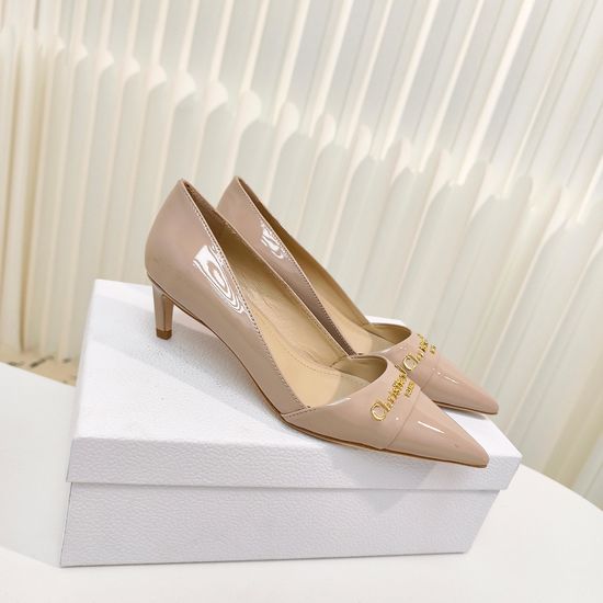 Christian Dior Classic Pointed Toe Leather Slip On High Heel Pumps