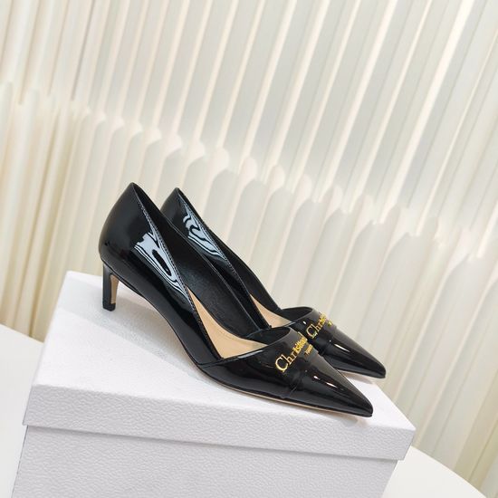 Christian Dior Classic Pointed Toe Leather Slip On High Heel Pumps