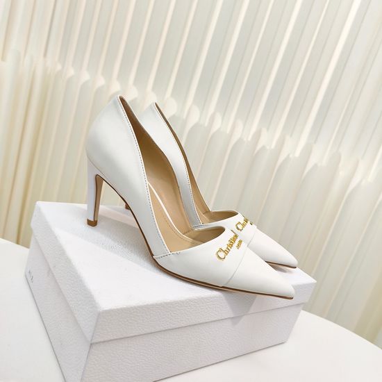Christian Dior Classic Pointed Toe Leather Slip On High Heel Pumps