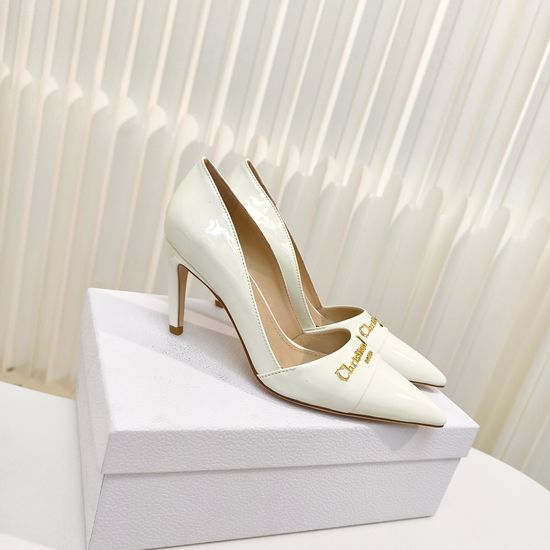 Christian Dior Classic Pointed Toe Leather Slip On High Heel Pumps