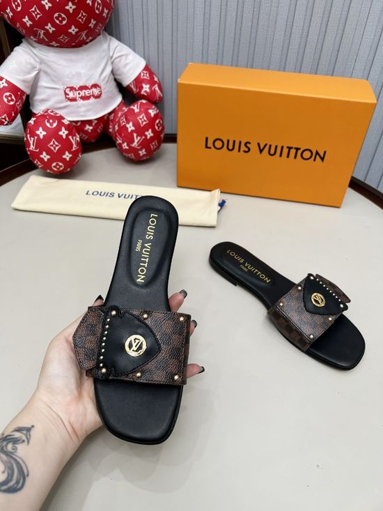 Louis Vuitton Premium Custom Upper Casual Shoes With Leather Lining