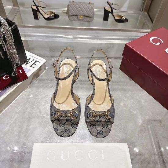Gucci Buckle Decor High Heel Shoes Soft Leather Premium Daily Footwear