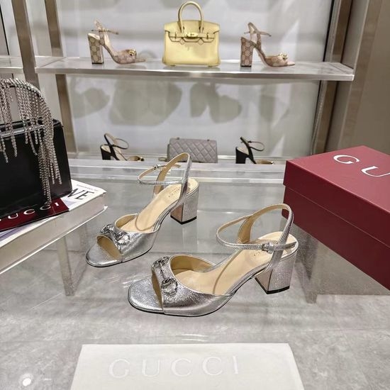Gucci Buckle Decor High Heel Shoes Soft Leather Premium Daily Footwear