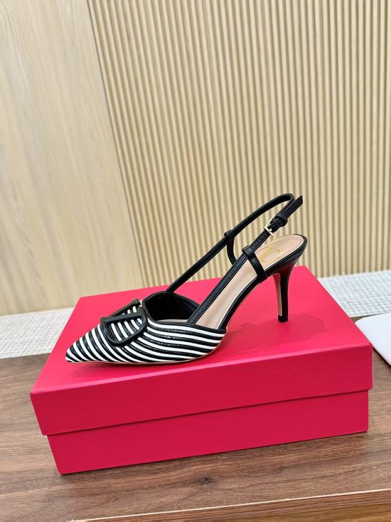 Valentino Handwoven Slingback Sandals Elegant Premium Quality Formal Casual