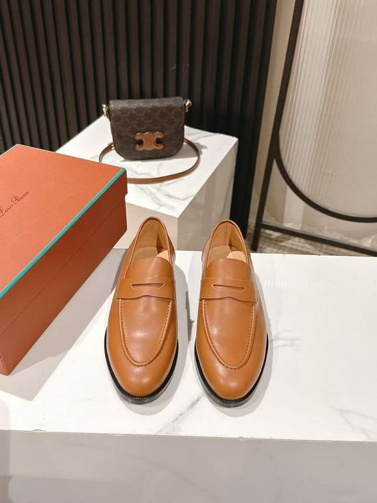 Loro Piana Suede Loafer Shoes with Premium Lining and Leather Sole