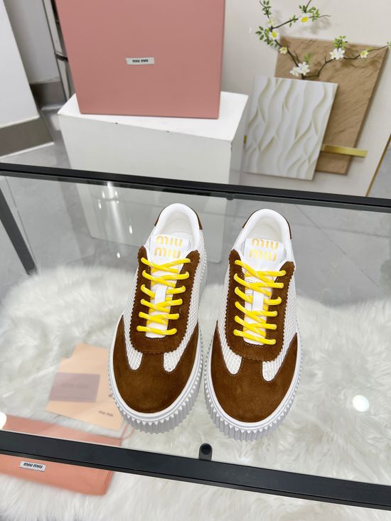 Miu Miu Lightweight Breathable Height Boosting Casual Shoes