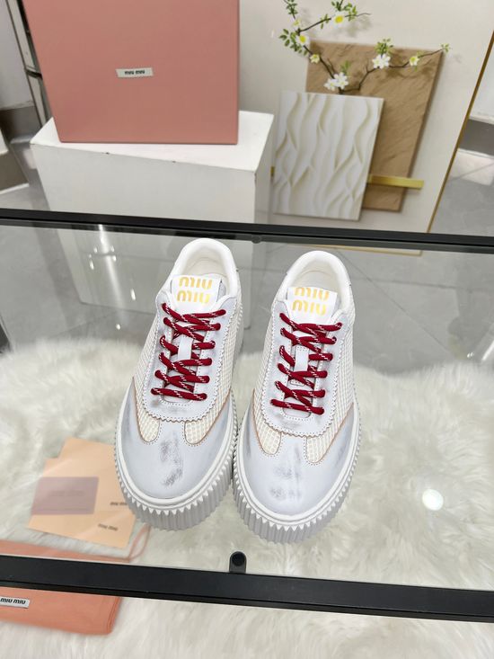 Miu Miu Lightweight Breathable Height Boosting Casual Shoes