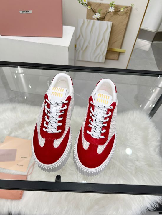 Miu Miu Lightweight Breathable Height Boosting Casual Shoes