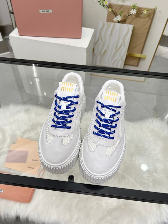 Miu Miu Lightweight Breathable Height Boosting Casual Shoes