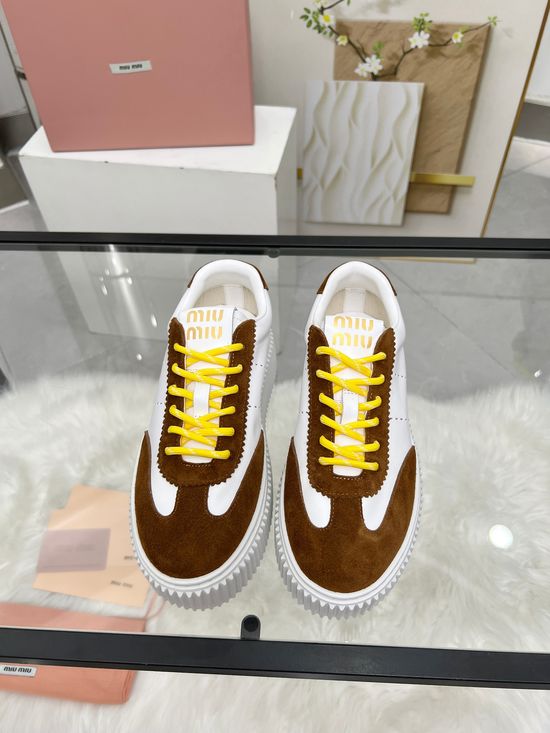 Miu Miu Lightweight Breathable Height Boosting Casual Shoes