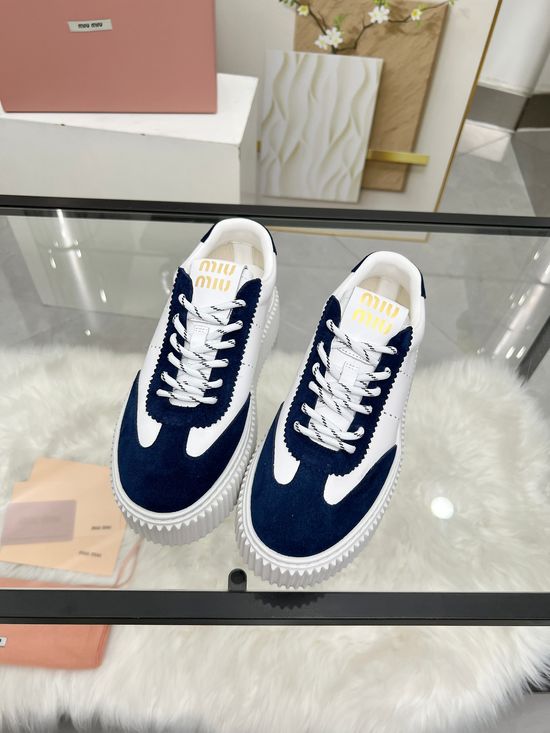 Miu Miu Lightweight Breathable Height Boosting Casual Shoes