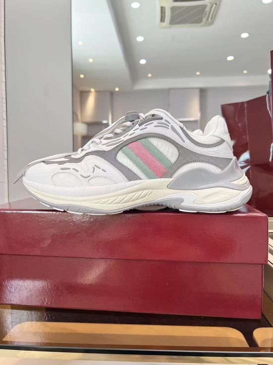 Gucci Striped Breathable Sneakers With Non-slip Sole