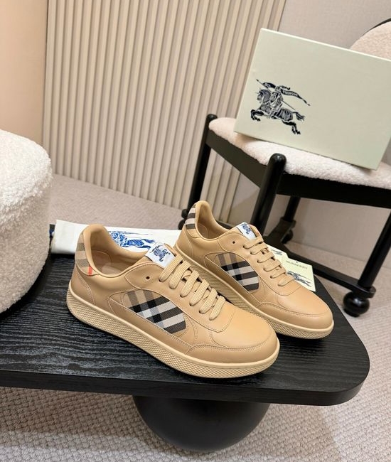 Burberry Classic Plaid Pattern Casual Comfortable Sneakers