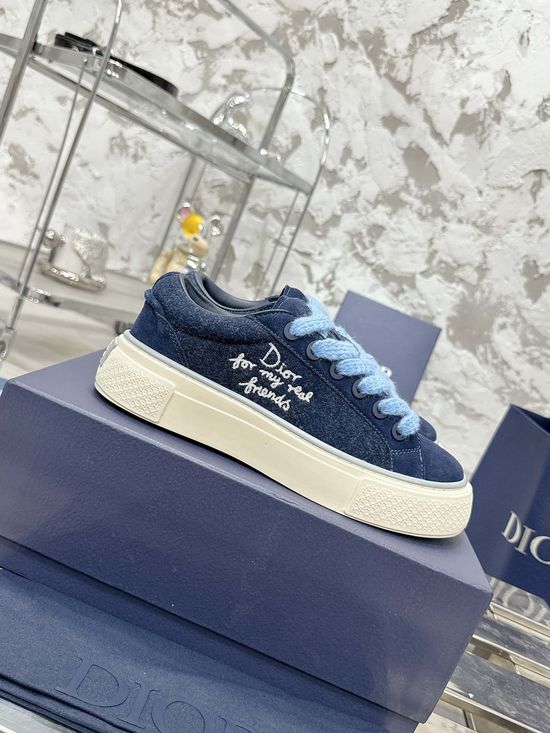 Christian Dior Classic Premium Textured Comfortable Daily Casual Sneakers