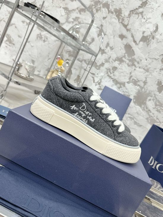 Christian Dior Classic Premium Textured Comfortable Daily Casual Sneakers