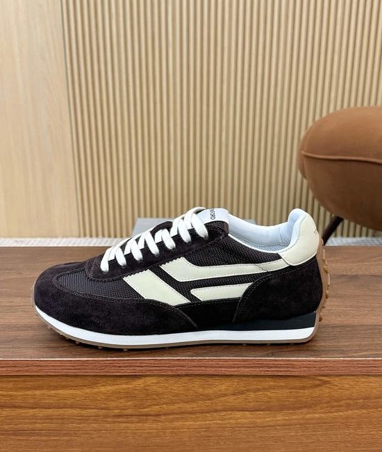 Tom Ford Premium Mixed Material Low Top Classic Sneakers