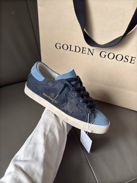 Golden Goose Premium Distressed Casual Sneakers with Suede Upper