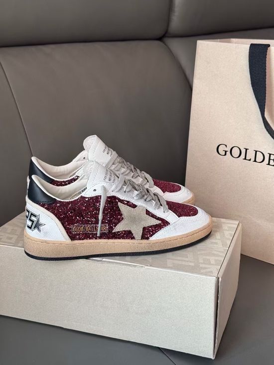 Golden Goose Premium Distressed Casual Shoes With Suede Upper