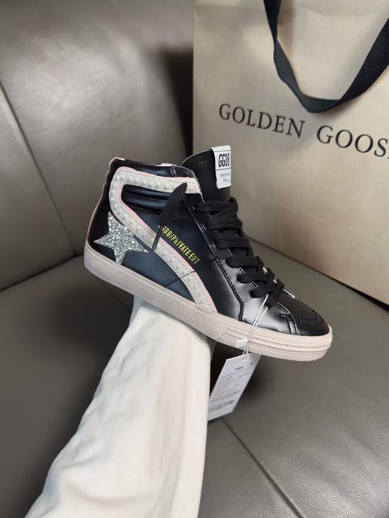 Golden Goose Premium High Top Vintage Distressed Casual Sneakers