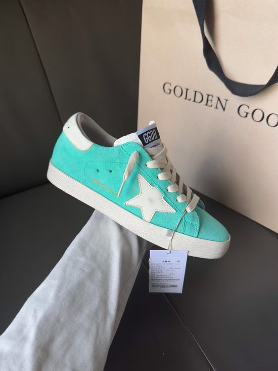 Golden Goose Vintage Distressed Suede Leather Casual Comfort Sneakers