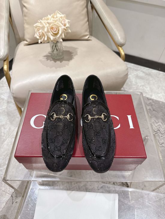 Gucci Soft Sheepskin Casual Mules Slip On Comfort Flat Shoes