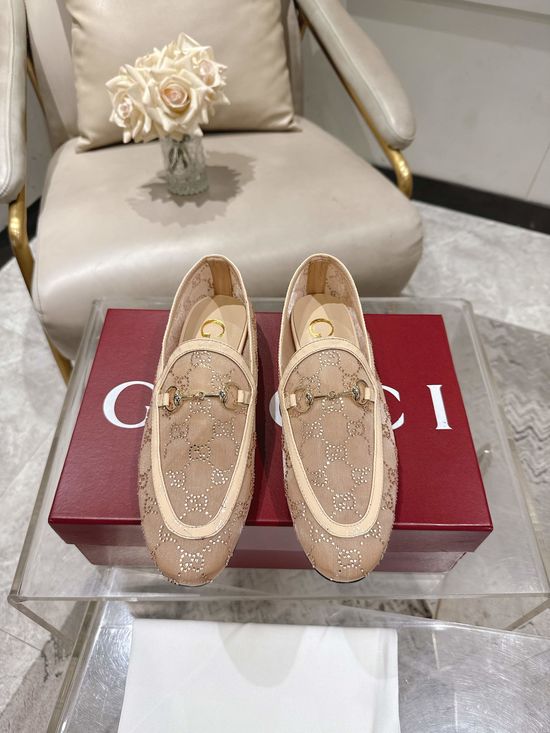 Gucci Soft Sheepskin Casual Mules Slip On Comfort Flat Shoes